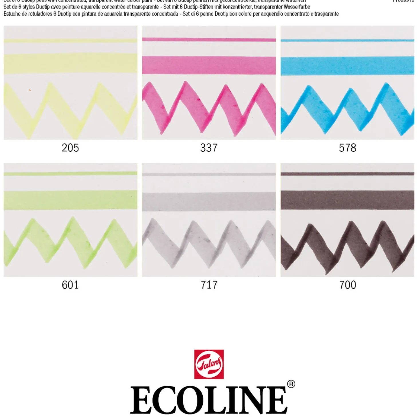 Ecoline Duotip Markers Basisset, 6dlg.