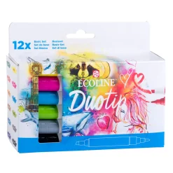 Ecoline Duotip Markers Basisset, 12dlg.