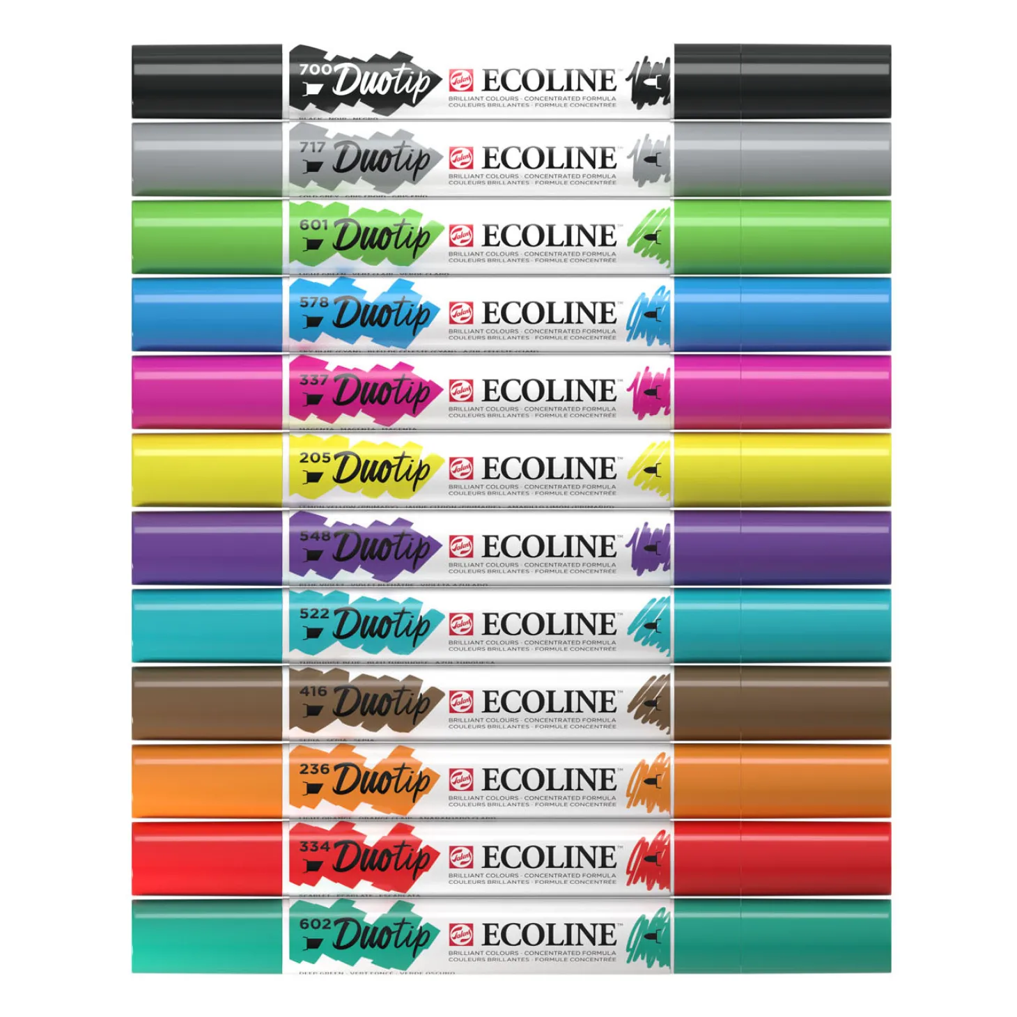 Ecoline Duotip Markers Basisset, 12dlg.