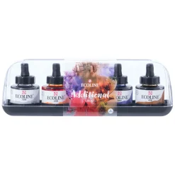 Ecoline Vloeibare Waterverf Set Additioneel, 5x30ml