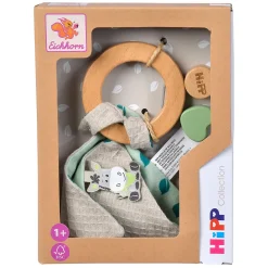 Eichhorn Baby HIPP Houten Bijtring met Knuffeldoekje