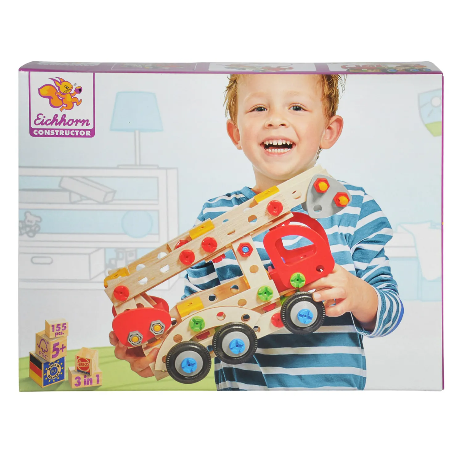 Eichhorn Constructor Hulpvoertuigen 3in1, 155dlg.
