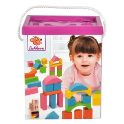 Eichhorn Houten Blokken Gekleurd, 75dlg.