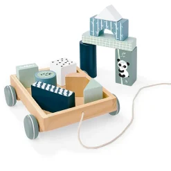 Eichhorn Houten Blokkenwagen Panda