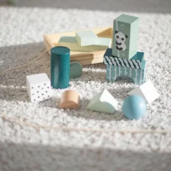 Eichhorn Houten Blokkenwagen Panda