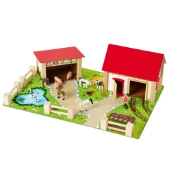 Eichhorn Houten Boerderij met Accessoires, 20dlg.