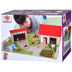 Eichhorn Houten Boerderij met Accessoires, 20dlg.