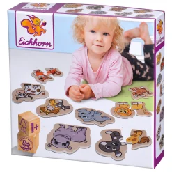 Eichhorn Houten Dierenpuzzel, 16st.