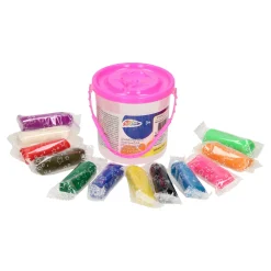 Emmertje met Gekleurde Klei, 12st. - Roze