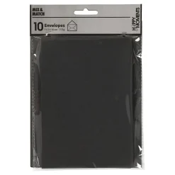 Envelop Zwart, 11,5x15cm, 10st.