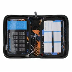 Etui met Accessoires Voetbal Blauw, 25dlg.