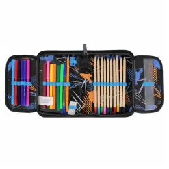 Etui met Accessoires Voetbal Blauw, 25dlg.