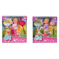 Evi Love Pop met Fiets