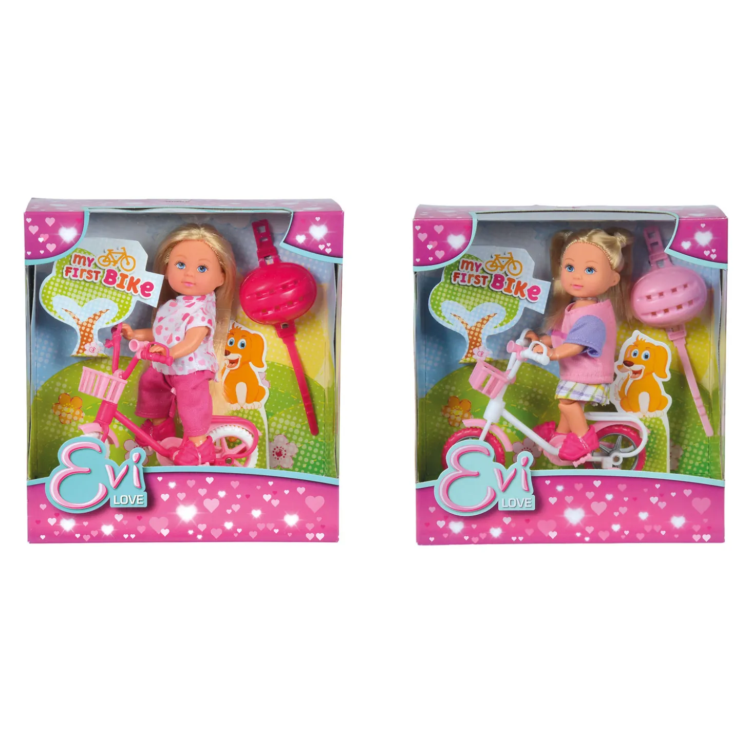 Evi Love Pop met Fiets