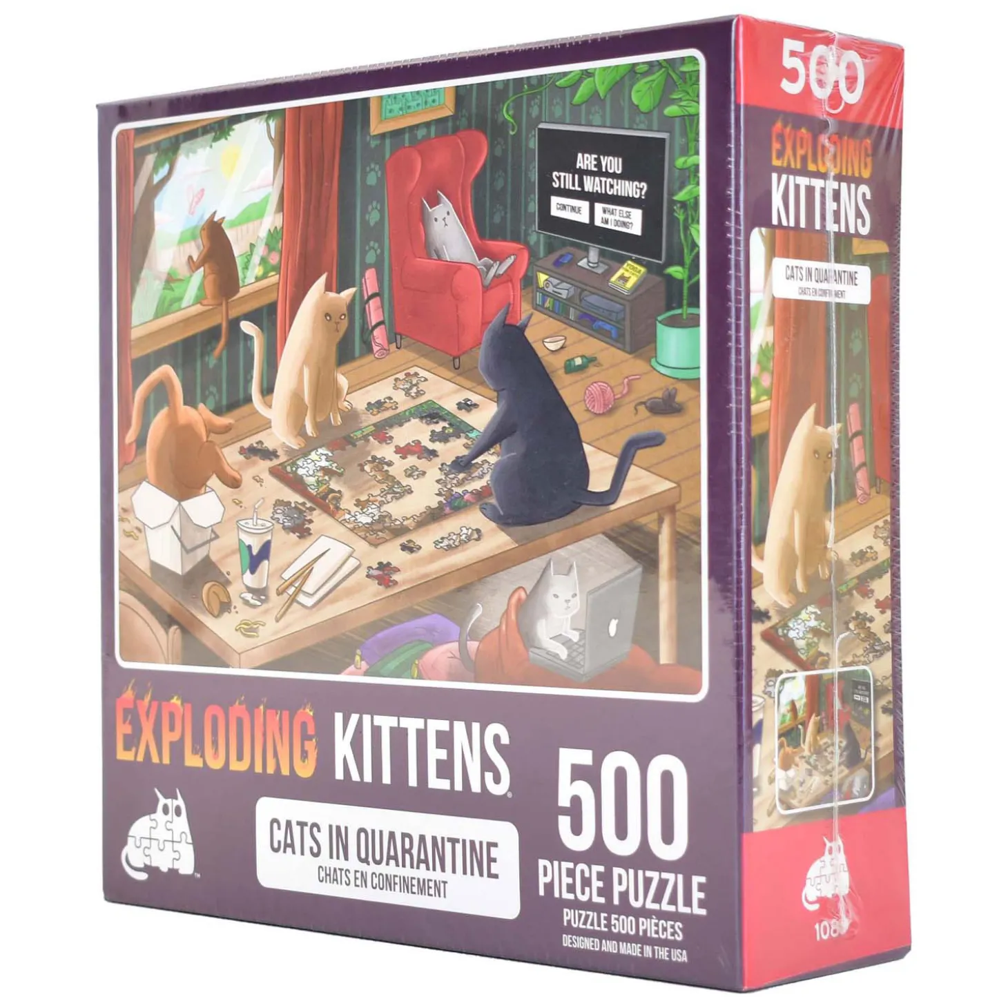Exploding Kittens Puzzel, 500st.