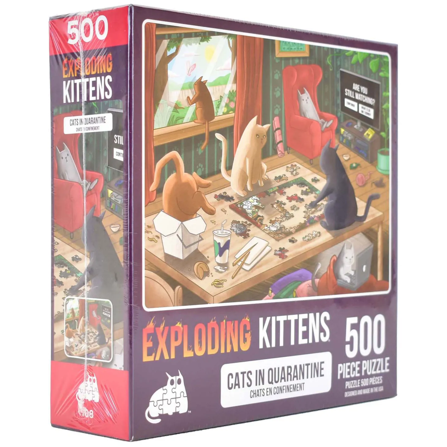 Exploding Kittens Puzzel, 500st.