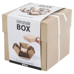 Explosion Box Geschenkdoos Naturel Set
