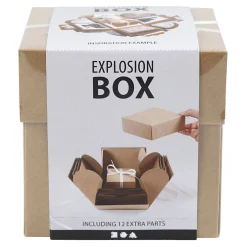 Explosion Box Geschenkdoos Naturel Set