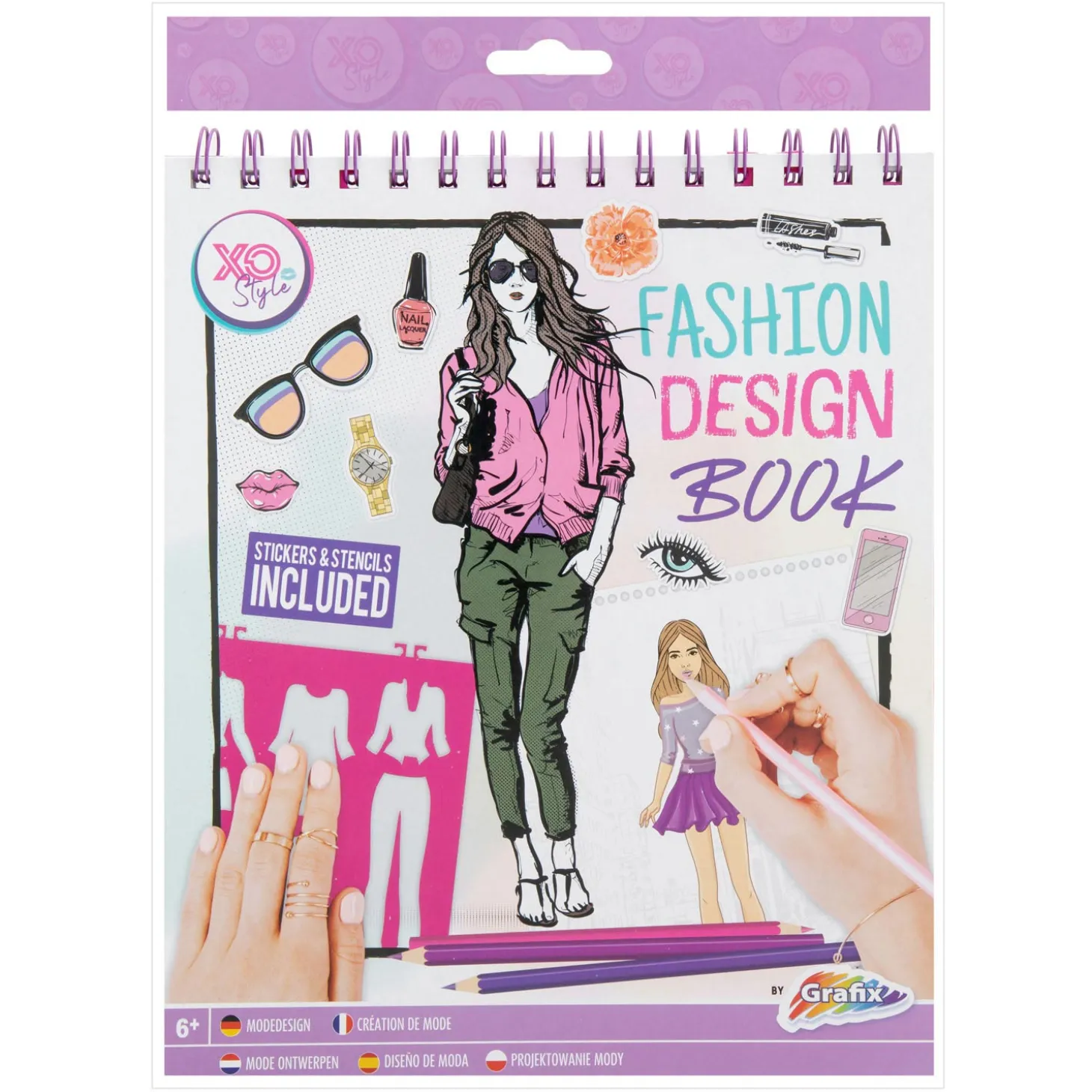 Fashion Design Stickerboek + Stencils