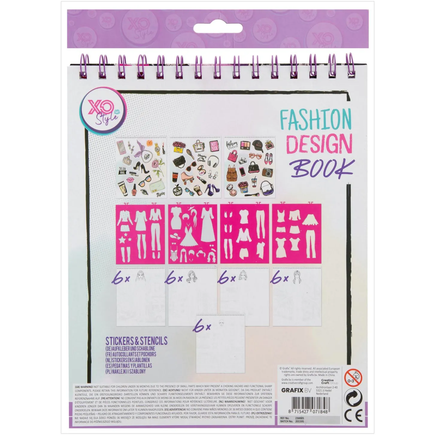 Fashion Design Stickerboek + Stencils