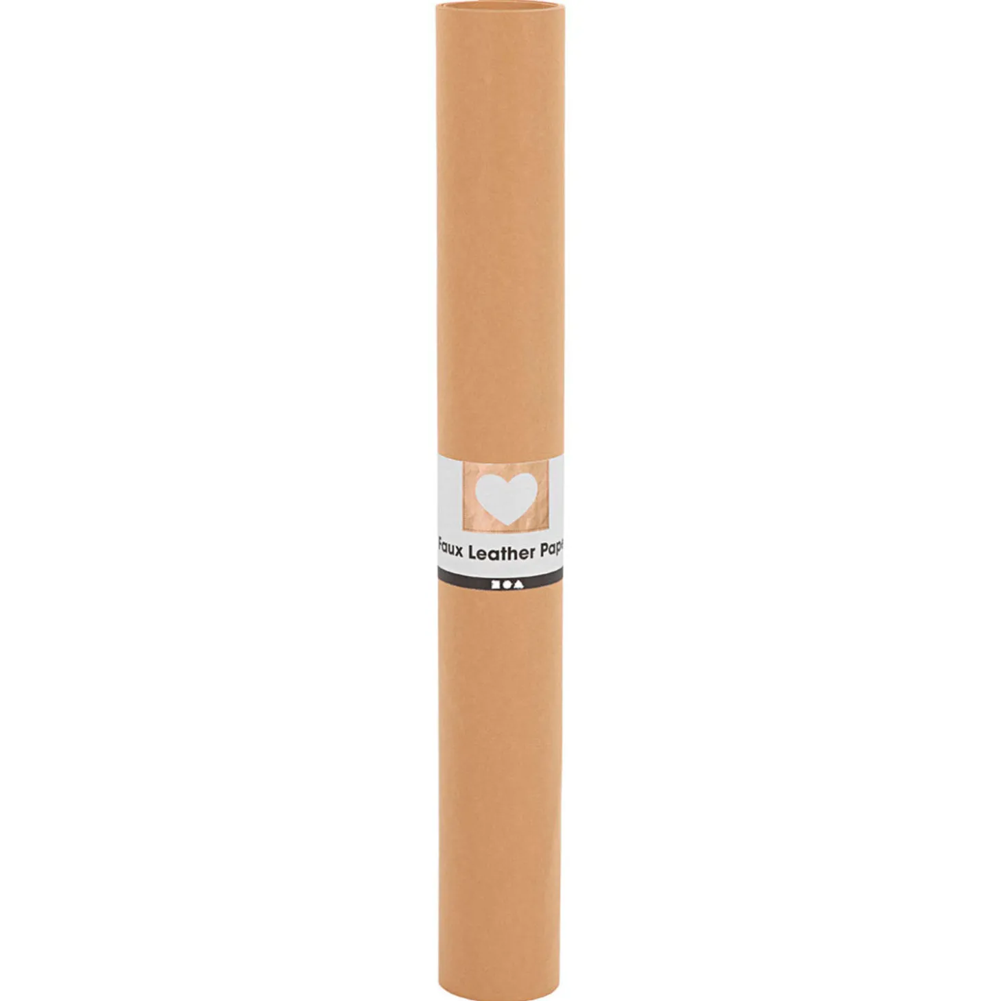 Faux Leather Papier Lichtbruin, 1mtr.