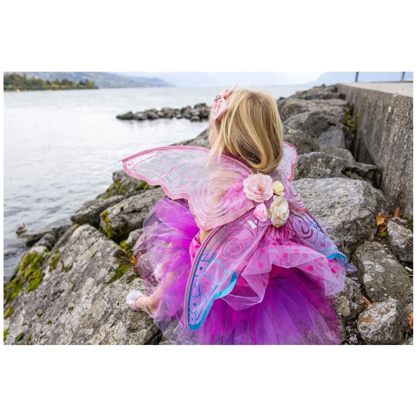 Feeënjurk met Bloemen Deluxe, 5-6jr.