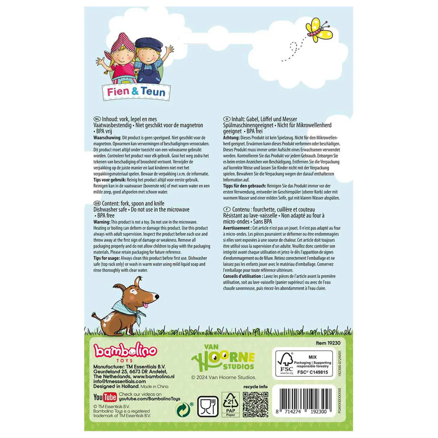 Fien & Teun Bestekset, 3dlg.