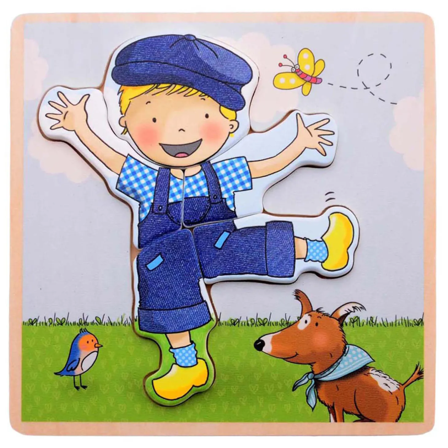 Fien & Teun Houten Puzzel Teun - 5dlg.