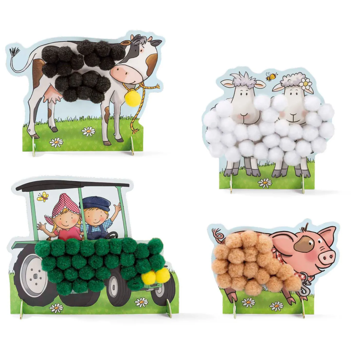 Fien & Teun Pompom Plakken