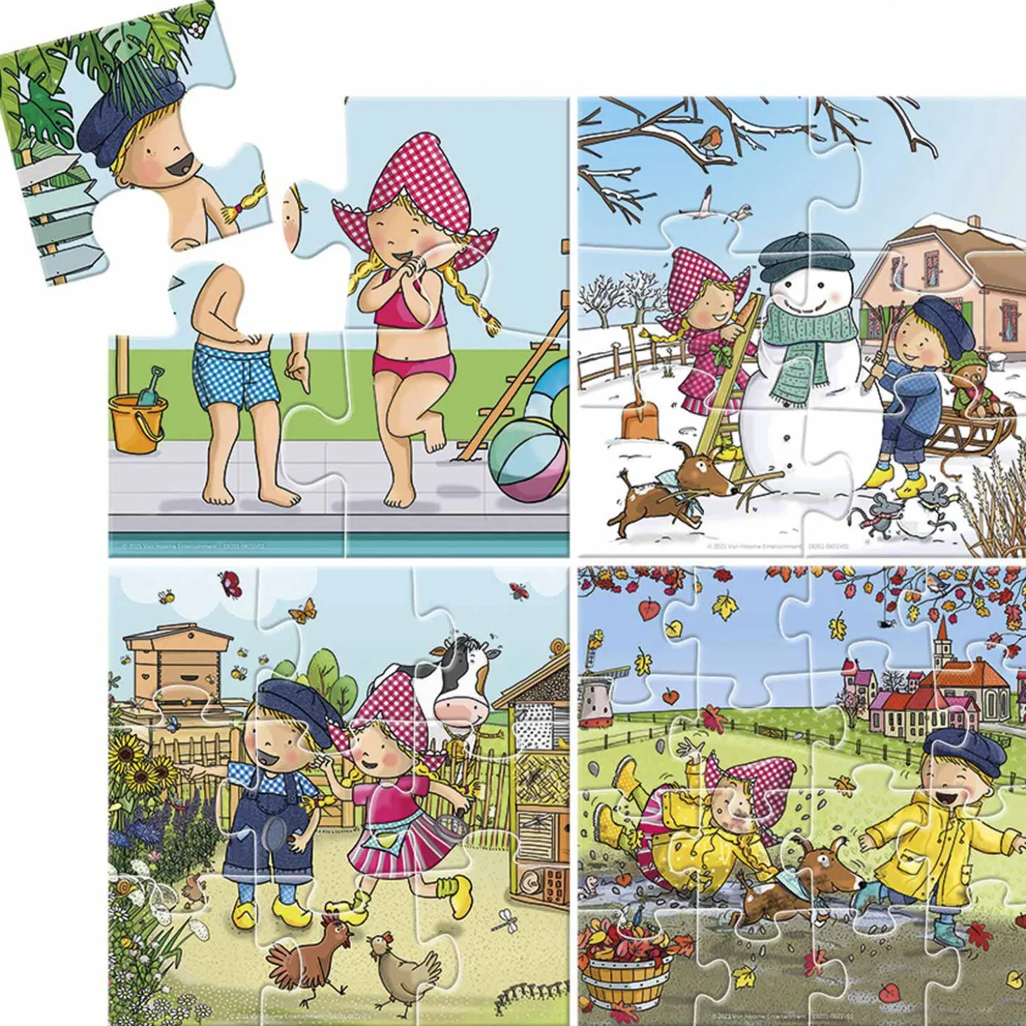 Fien & Teun Puzzel 4in1