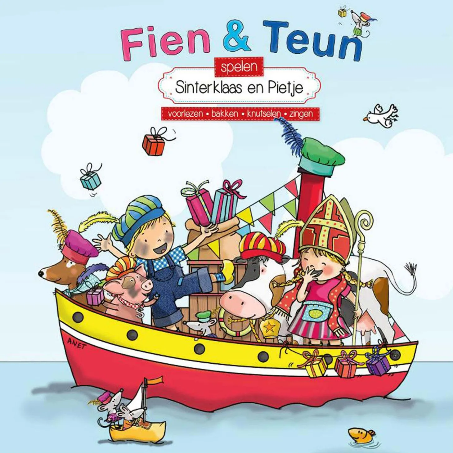 Fien & Teun spelen Sinterklaas en Pietje