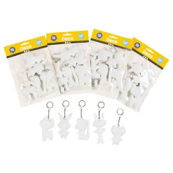 Figuren van Textiel met Sleutelhanger, 25st.