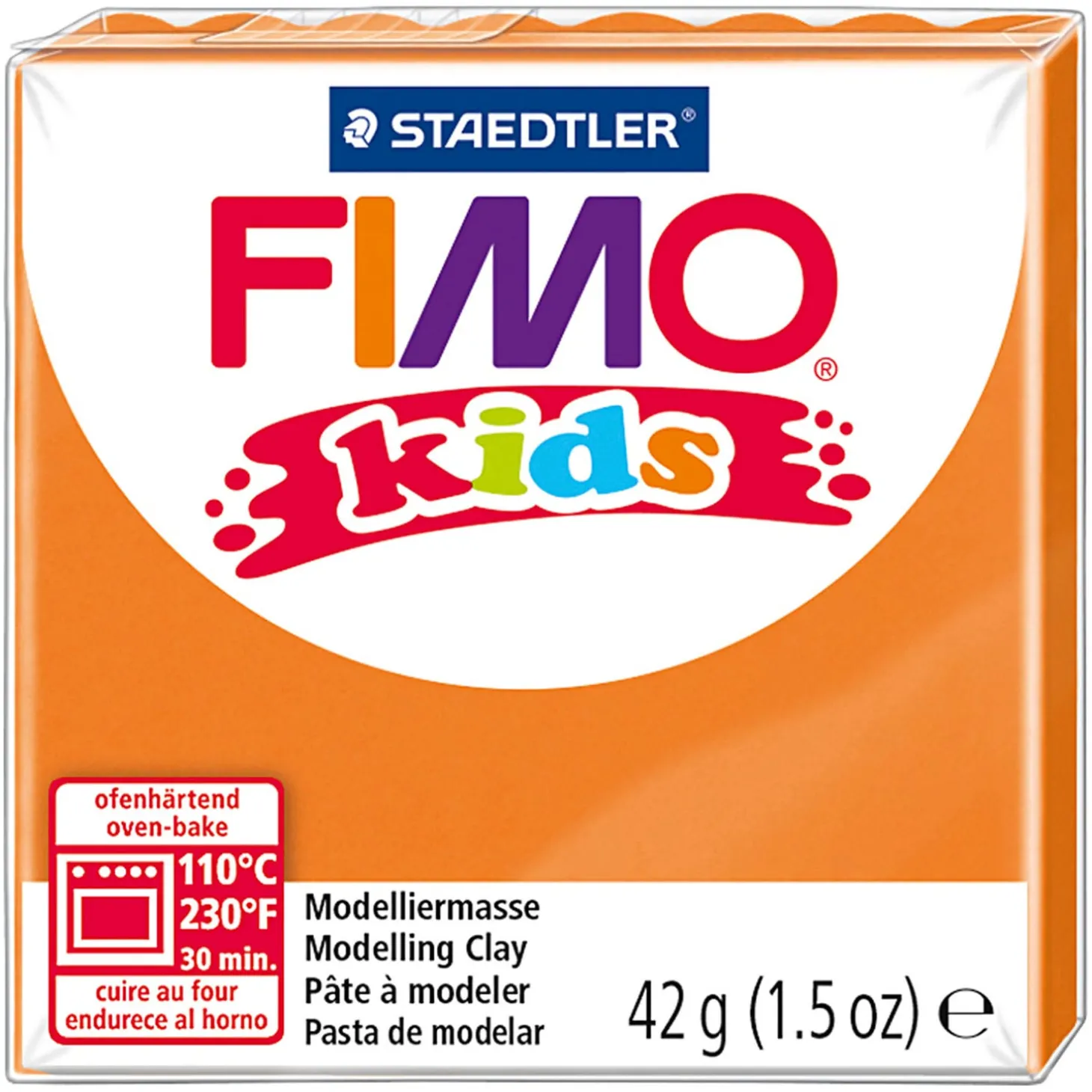 FIMO Kids boetseerklei, Oranje, 42 gr