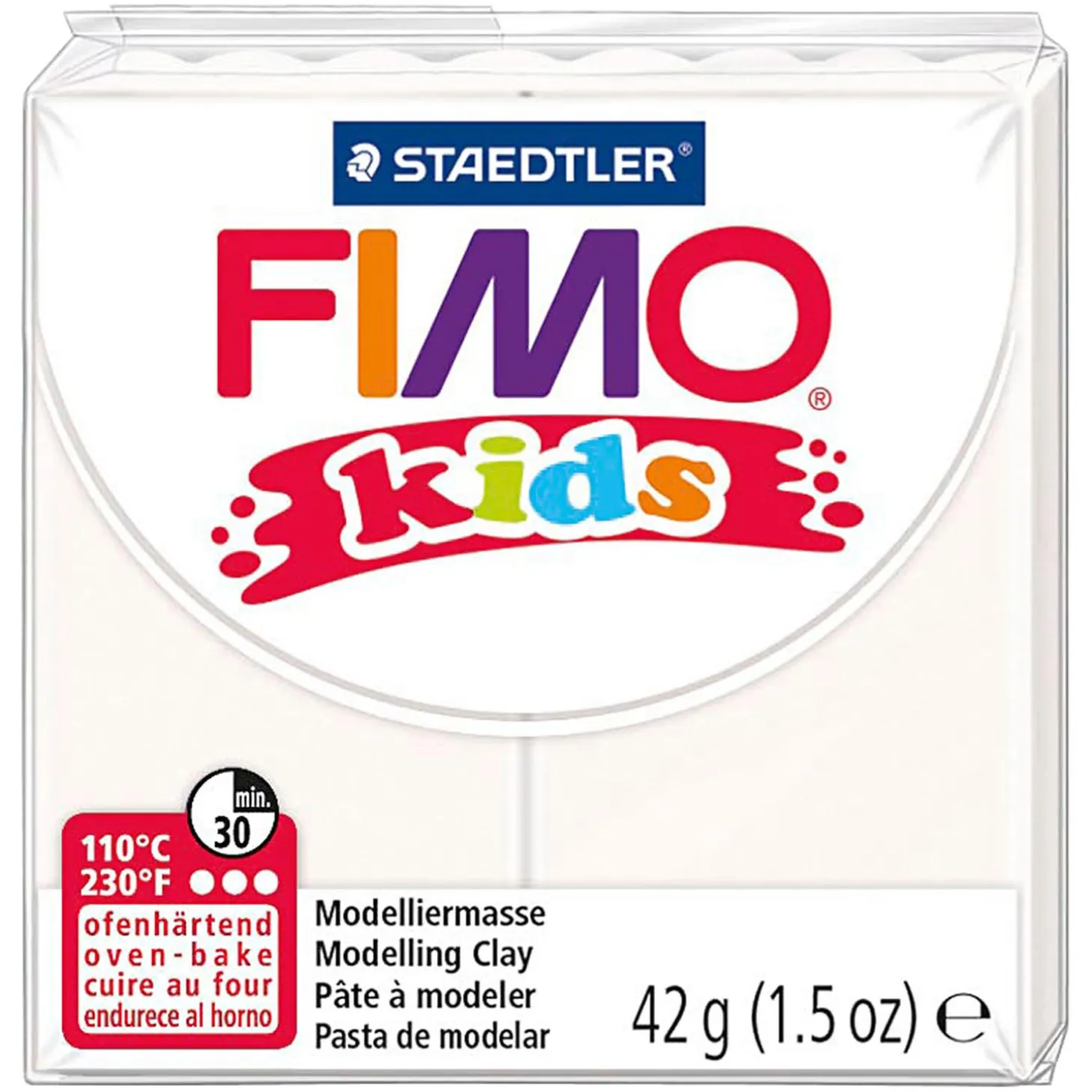 FIMO Kids Boetseerklei Wit, 42gr