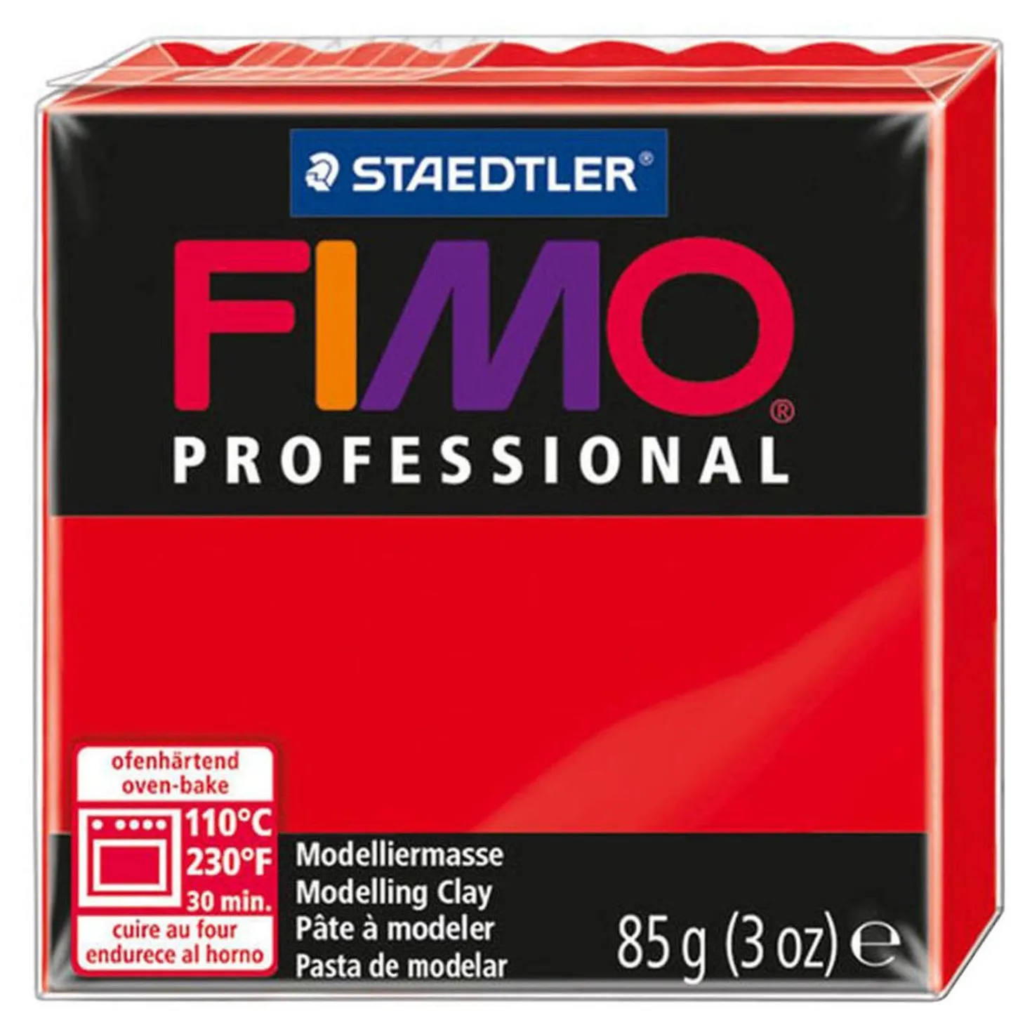 Fimo Professional Boetseerklei Rood, 85 gram