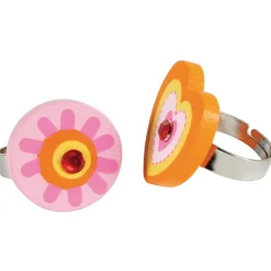 Fleurige Houten Ring