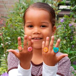 Fleurige Houten Ring