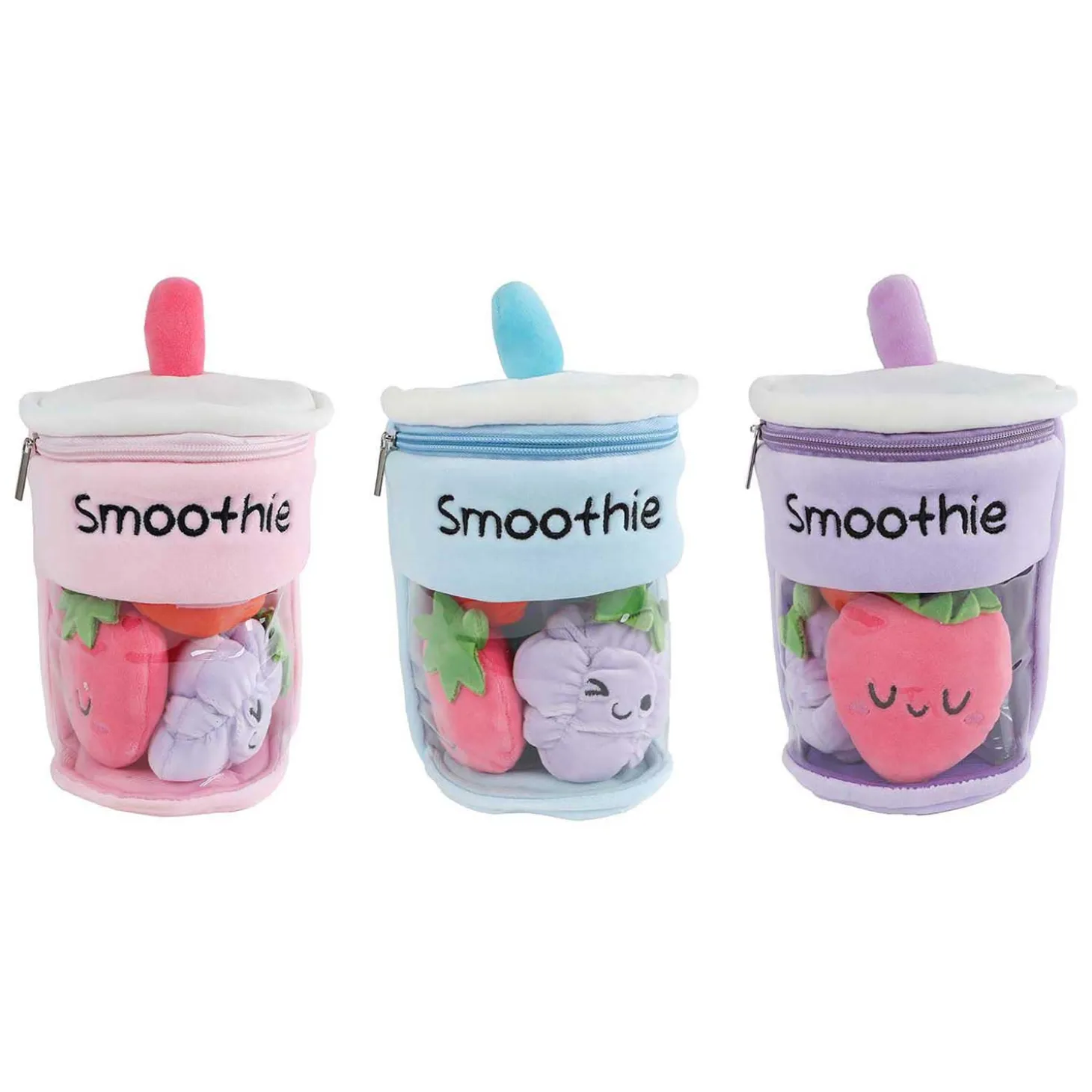 Fluffy Menu Pluche Smoothie met Fruit - 20cm