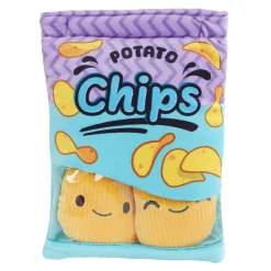 Fluffy Menu Snack Zakjes Pluche Chips - 21cm