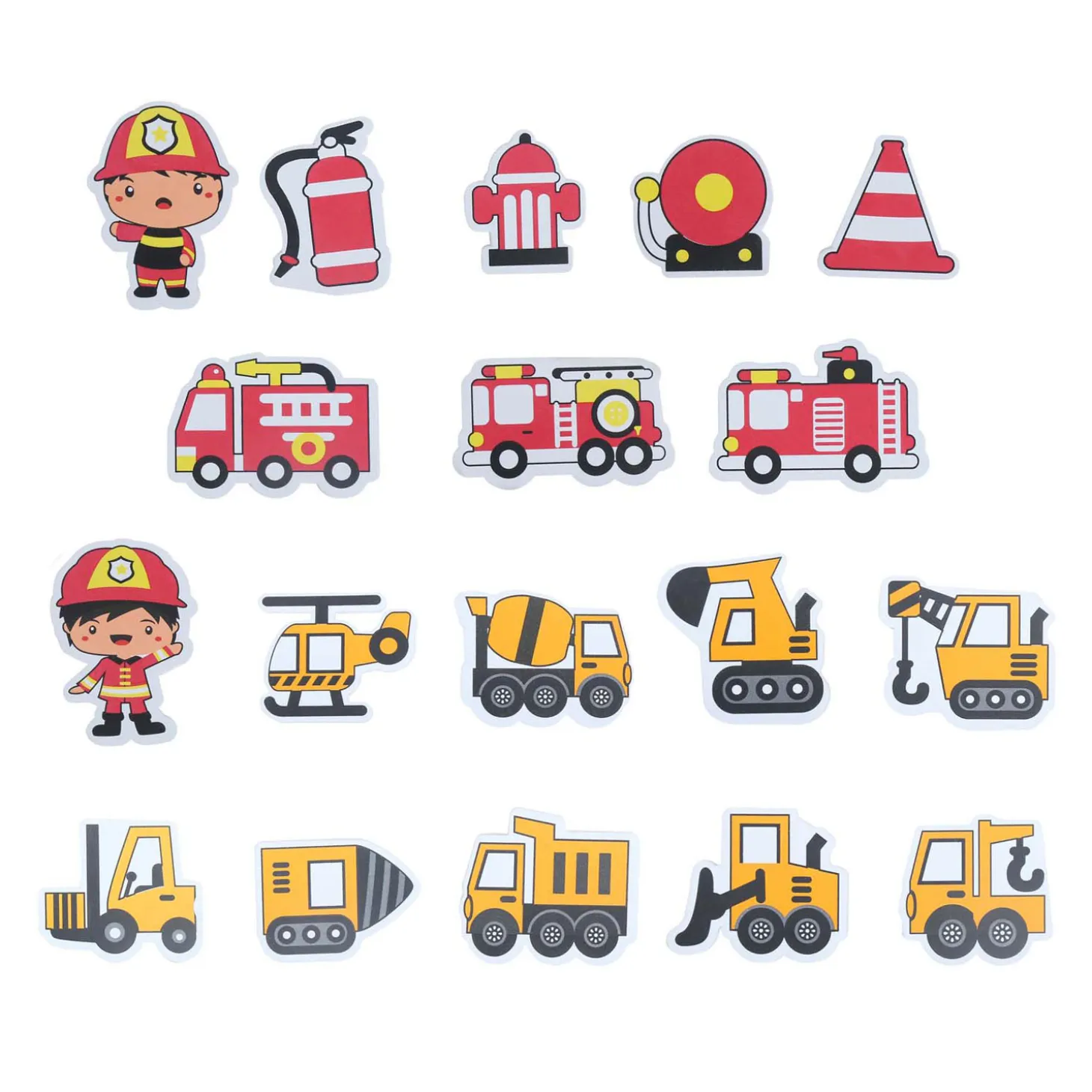 Foam Badfiguren Brandweer & Constructie