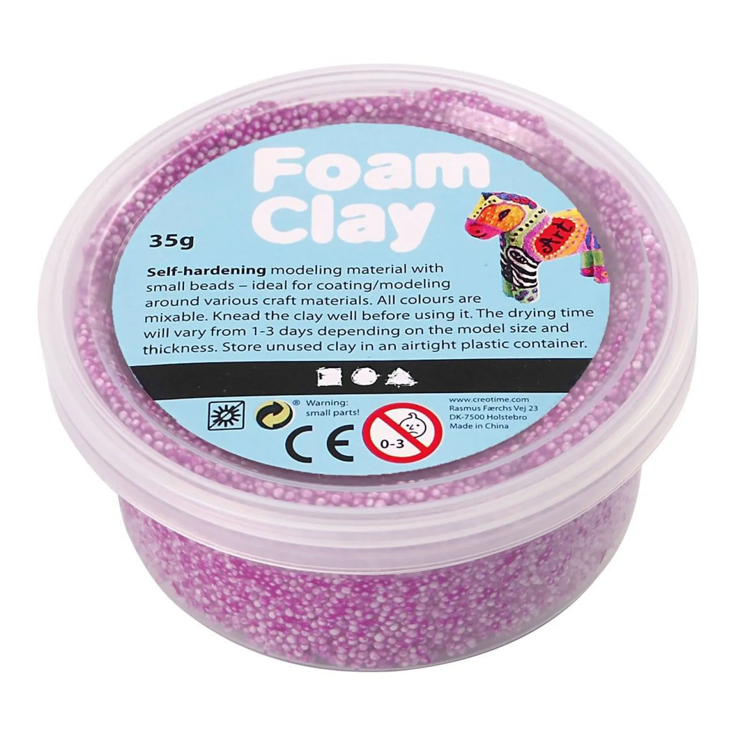 Foam Clay - Neon Paars, 35gr.