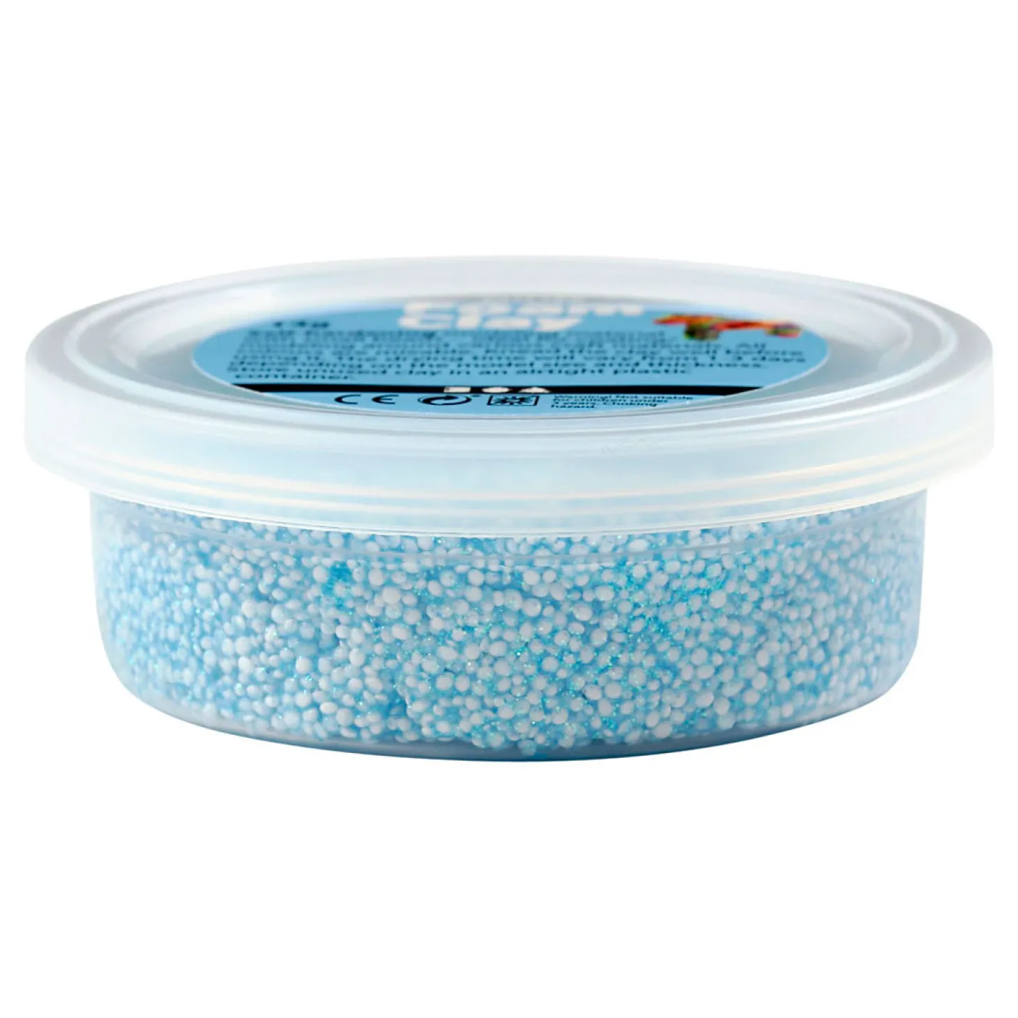 Foam Clay Pastel Kleuren Glitter, 6x14gr.