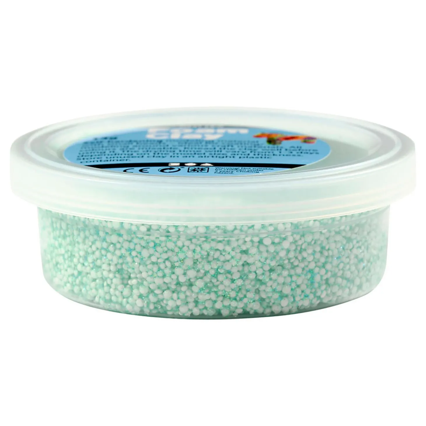 Foam Clay Pastel Kleuren Glitter, 6x14gr.