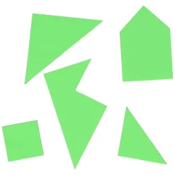 Foam Tangrampuzzels, 4st.