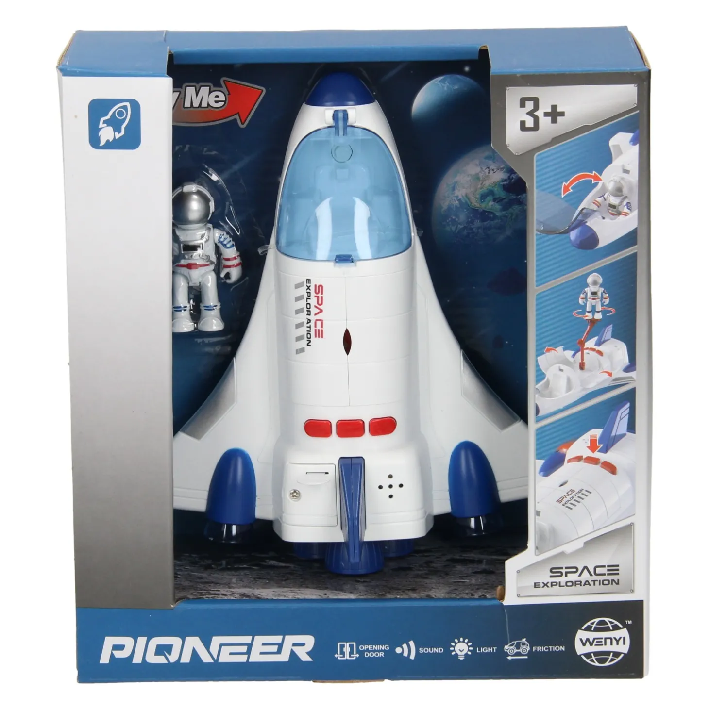 Frictie Ruimte Spaceshuttle met Licht en Geluid