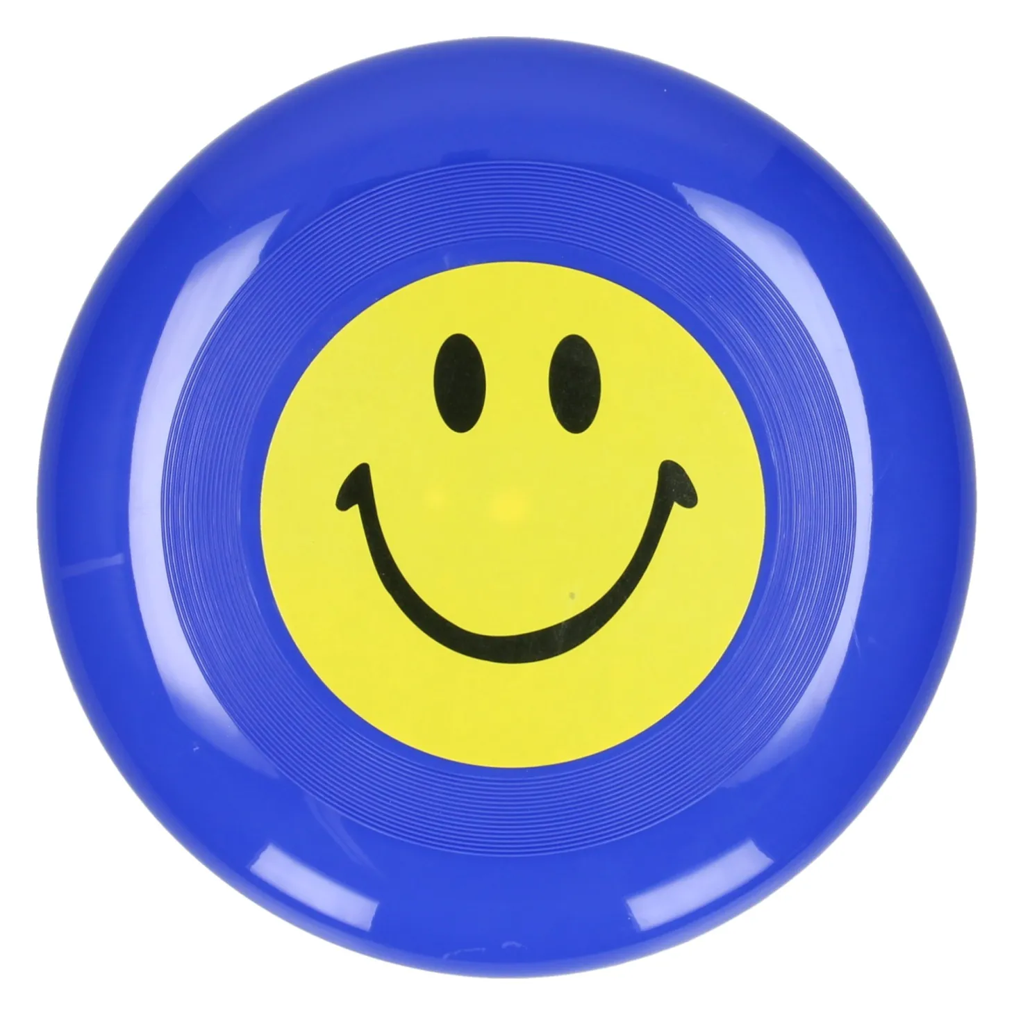 Frisbee met Lachgezicht Blauw