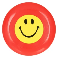 Frisbee met Lachgezicht Rood