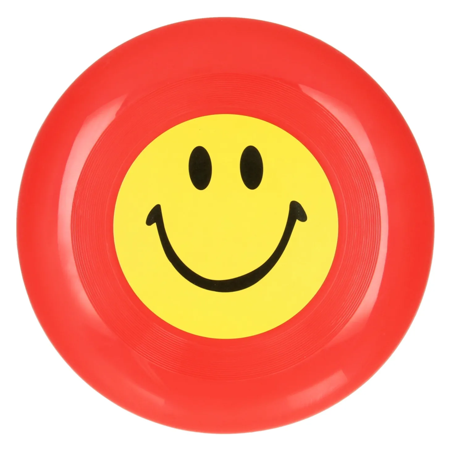 Frisbee met Lachgezicht Rood
