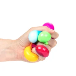 Fun Mini Knijpballen Stickeezz in Koker, 5st.