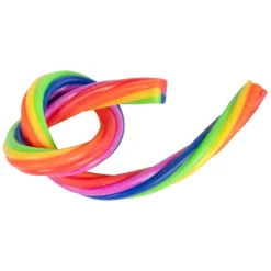 Fun Super Rekbaar Touw Regenboog, 2st.